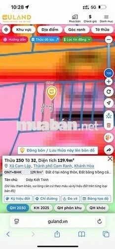 CHỈ VỚI 1 TỶ SỞ HỮU ĐẤT NGAY VINHOMES CAM RANH - DT 130m2 FULL THỔ CƯ