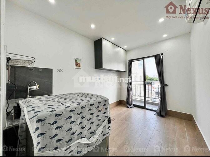 STUDIO BAN CÔNG FULL NỘI THẤT, MÁY GIẶT RIÊNG GẦN CẦU CHỮ Y