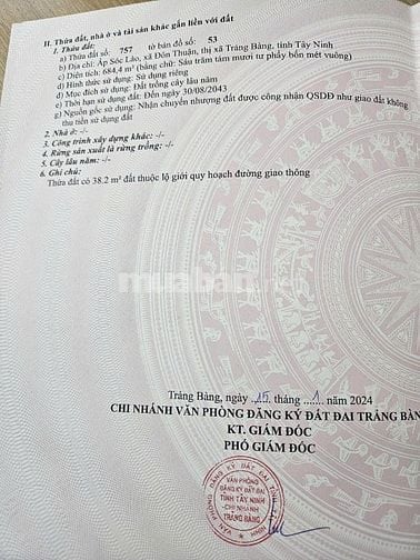 Bán lô đất 2 mặt tiền đường