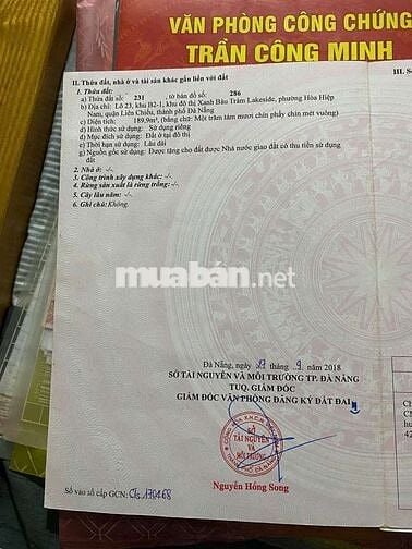 Góc ngã 4 đường 7,5m KĐT Lakeside - Diện tích 190m2 - ngang 8,5m