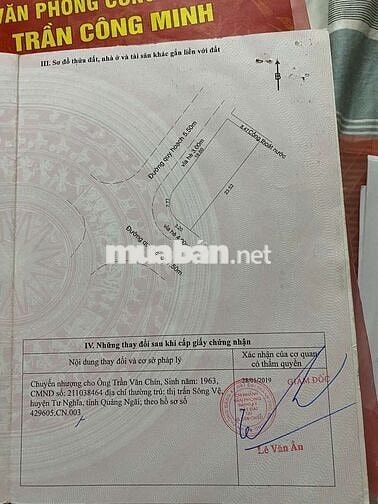 Góc ngã 4 đường 7,5m KĐT Lakeside - Diện tích 190m2 - ngang 8,5m