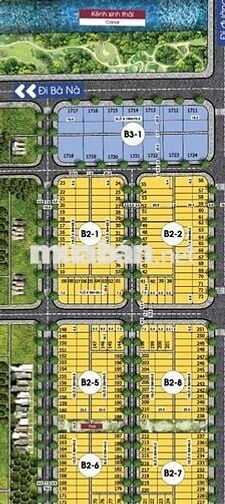 Góc ngã 4 đường 7,5m KĐT Lakeside - Diện tích 190m2 - ngang 8,5m