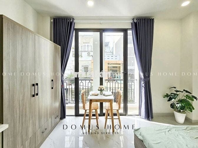 Căn Hộ Cho Thuê   Ban Công Thoáng Full NT Ngay Cầu Ông Lãnh