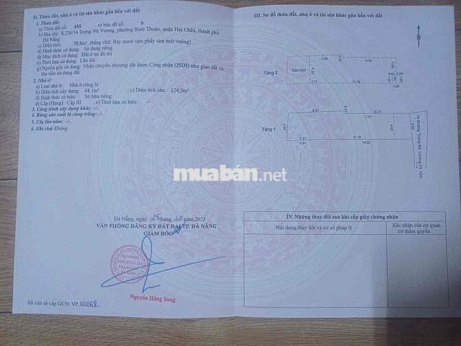 nhà chính chủ cần bán.  hoa hồng 1% cho dv.  kiệt 226/14 trưng nữ v