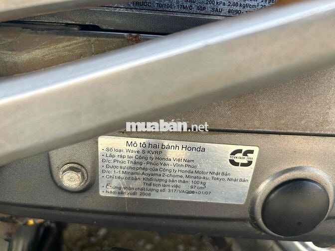 wave s 2008 máy zin chưa rớt đầu