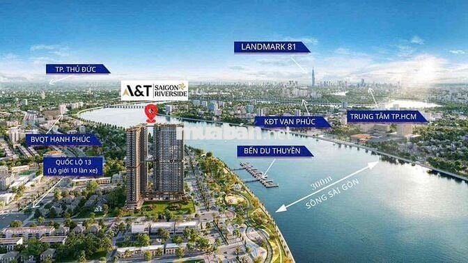 CĂN HỘ VIEW SÔNG SÀI GÒN MẶT TIỀN QL13 BÀN GIAO NT CAO CẤP