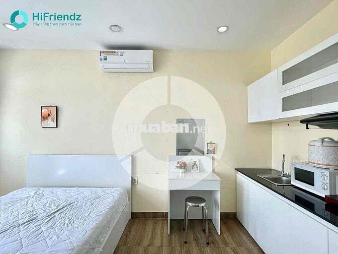 STUDIO BAN CÔNG TONE TRẮNG FULL NỘI THẤT CỰC SẠCH SẼ KẾ AEON BÌNH TÂN