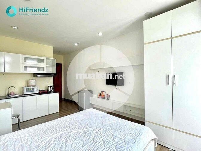 STUDIO BAN CÔNG TONE TRẮNG FULL NỘI THẤT CỰC SẠCH SẼ KẾ AEON BÌNH TÂN