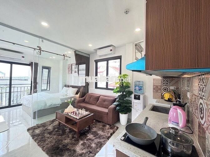 CHO THUÊ CĂN HỘ 1N1K FULL NỘI THẤT SIÊU THOÁNG NGAY LOTTE LIỄU GIAI