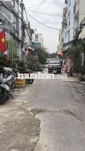 80m 2 , 4 tầng, 5phòng, 5 wc, hẻm 6 m, shr , 20 m  mặt tiền, 5 tỷ 850