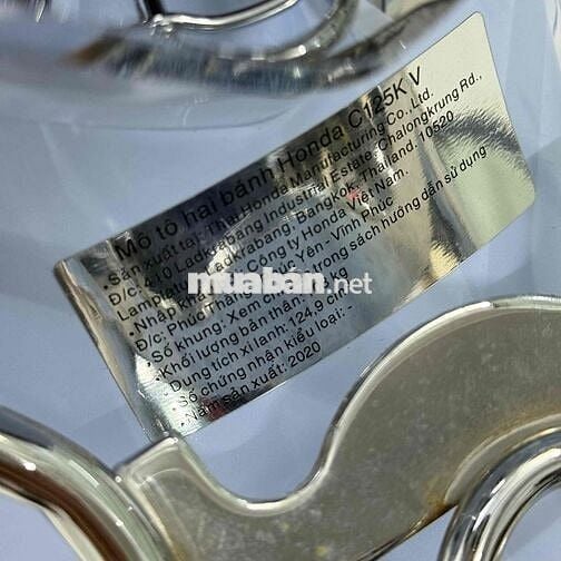 Super Cub 125 nhập Thái 2020 đời máy lớn odo 600km