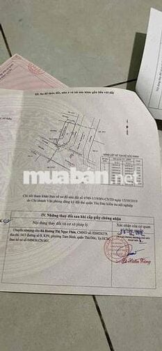 Chính chủ bán 55,5m vuông, 2 mặt hẻm xe hơi, Linh Xuân,Thủ Đức, HCM