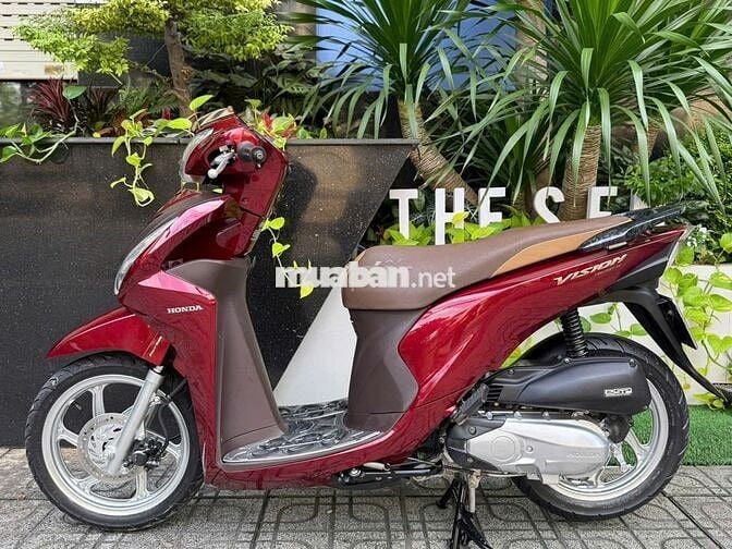 Honda Vision 2021 Màu Đỏ Smartkey Zin - Bao Check