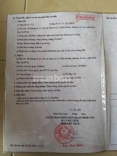 Chính chủ bán nhà TpHCM, mặt tiền đường, trước mặt nhà là công viên