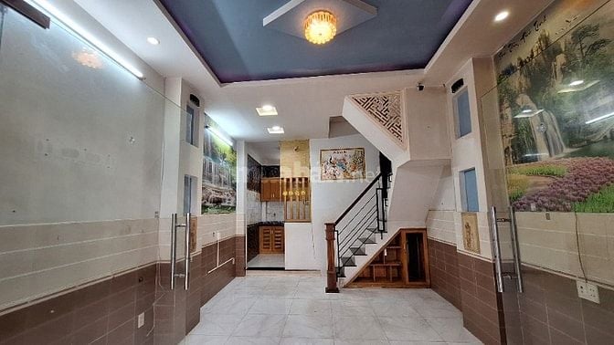 Bán gấp nhà 1trệt, 3 lầu, ST. Hẻm 101 ra Bùi Minh Trực P5, Q8. DT4mx9m