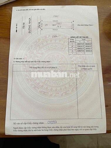 chính chủ cần bán lô đất gần trường học dĩ an c