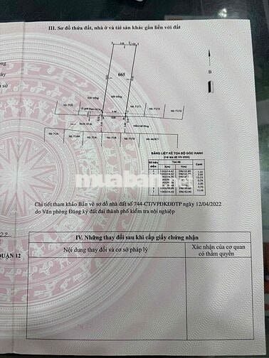 Bán Lô Đất 1/ Trần Thị Hè- 5x16.2 - 81m2- Hẻm 4m- 4tỷ380 bớt lộc