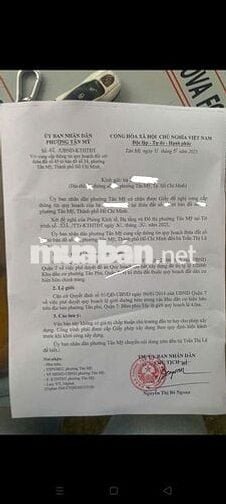 Nhà 1lầu:3,8x22,3PN hẻm 778, phú thuận,Tân Mỹ,hồ chí minh city