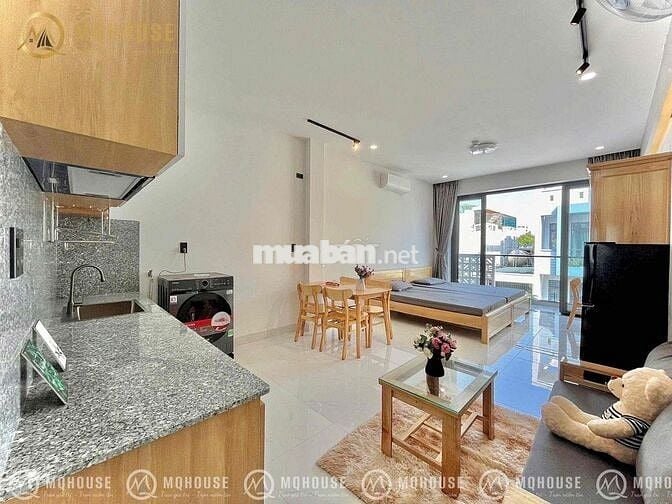 CHDV full nội thất studio, 1pn ban công máy giặt riêng cực thoáng