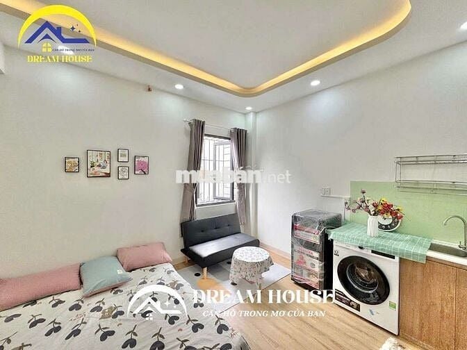 CĂN HỘ STUDIO MỚI XÂY CỬA SỔ THOÁNG MÁT ĐẦY ĐỦ NỘI THẤT AN NINH CAO