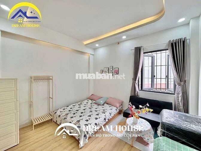 CĂN HỘ STUDIO MỚI XÂY CỬA SỔ THOÁNG MÁT ĐẦY ĐỦ NỘI THẤT AN NINH CAO