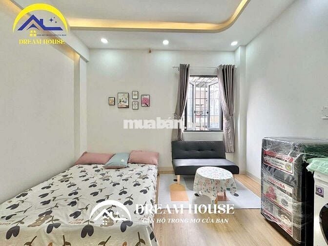 CĂN HỘ STUDIO MỚI XÂY CỬA SỔ THOÁNG MÁT ĐẦY ĐỦ NỘI THẤT AN NINH CAO