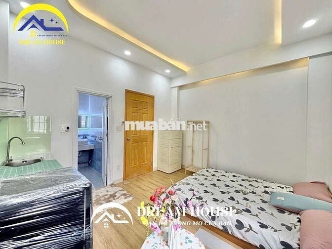 CĂN HỘ STUDIO MỚI XÂY CỬA SỔ THOÁNG MÁT ĐẦY ĐỦ NỘI THẤT AN NINH CAO