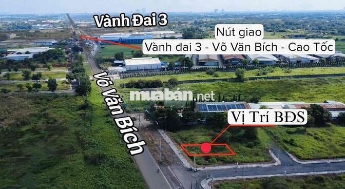 mặt tiền Võ Văn Bích - Bình Mỹ ( 5x20=100m2 full thổ )