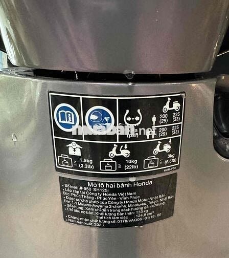 Sh125cbs2023 bsTp chính chủ sẵn phuộc nitron.