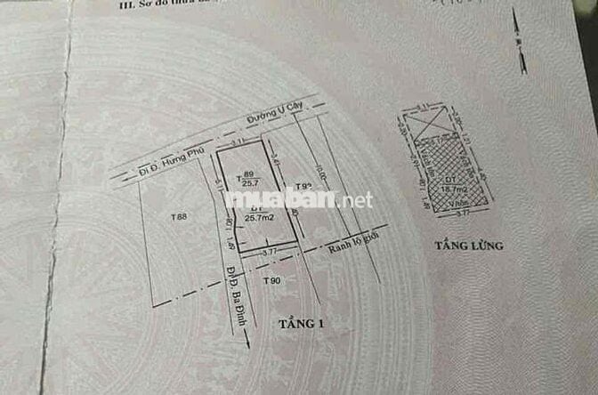 chính chủ cần bán gấp nhà mặt tiền Ụ Cây Quận 8