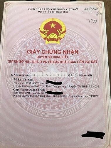 BÁN ĐẤT MẶT TIỀN SẴN SỔ FULL TIỆN ÍCH TRUNG TÂM TÂN THỚI NHẤT-Q12