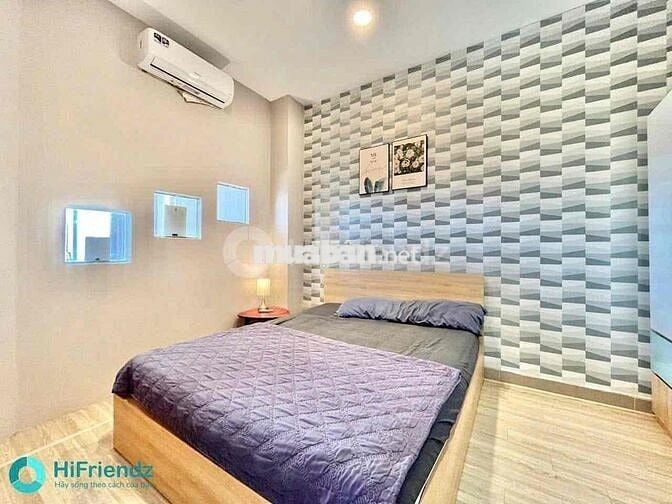 CĂN HỘ 1 PHÒNG NGỦ RỘNG 45m2 BAN CÔNG LỚN GẦN KHU HÀNG XANH, Q1