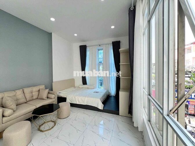 Căn Hộ Mới 100%Tách Bếp rộng 40m2 tại Nguyễn Gia Trí gần Hàng Xanh Q1