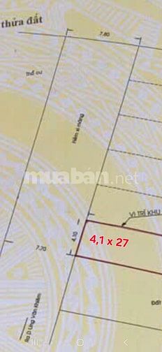 Bán 107m2 đất thổ, hẻm 8m, cách Ung Văn Khiêm 20m, P25, Bình Thạnh