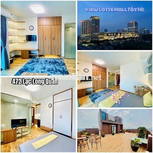 🏡 STUDIO BAN CÔNG FULL ĐỒ – VIEW HỒ TÂY – NGÕ 472 LẠC LONG QUÂN, TÂY H