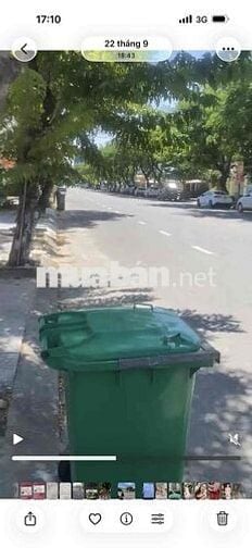 100 m2 đường hồ hán thương sát lô góc 2 mặt tiền , đường rộng 15 m via