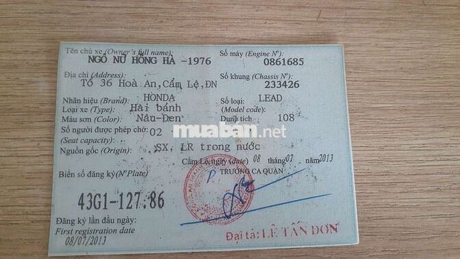 Honda Lead 2013 Nâu-Đen 65231 km