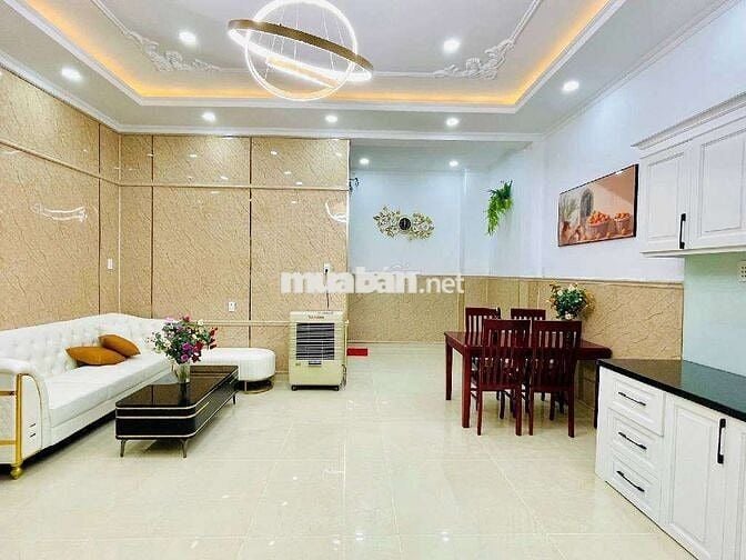 Nhà Xây Mới 4 Tầng Nội Thất Đẹp, Hẻm 4m, Gần CV Làng Hoa