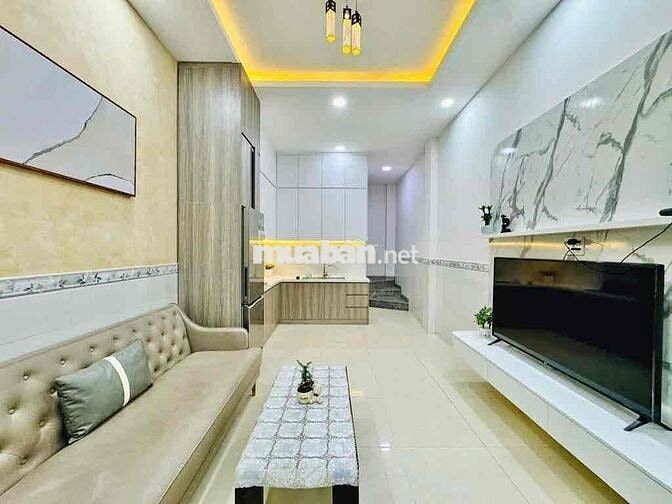 🌿 NHÀ PHAN VĂN TRỊ – 4 TẦNG  HẺM XE HƠI THÔNG