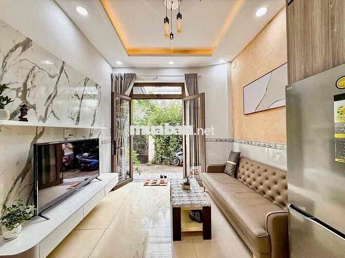 🌿 NHÀ PHAN VĂN TRỊ – 4 TẦNG  HẺM XE HƠI THÔNG