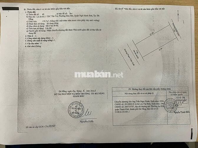 🔥 BÁN ĐẤT 160m2 Ngang 7m5 ĐẸP GẦN BIỂN – GẦN SÂN GOLF BRG TÂN TRÀ 🔥