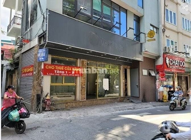 Cho thuê tầng 1+2 nhà 2 mặt tiền đường Chùa Quỳnh và Ngõ Quỳnh, HBT