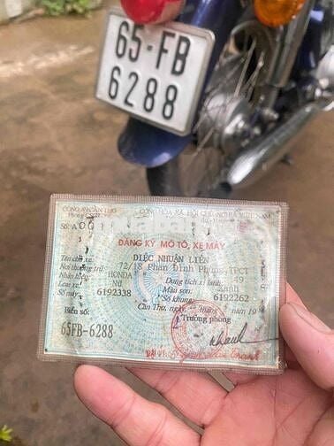 Honda cup 50cc có đề( bs 65 )