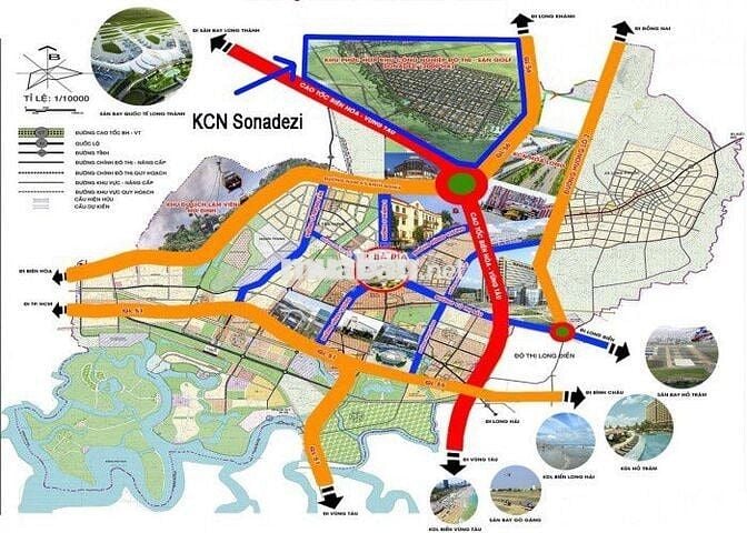 Đất công nghiệp 10ha tại Châu Đức Sẵn sổ, hạ tầng hoàn thiện, giá tốt