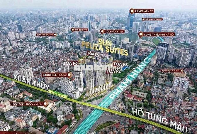 Bán căn 3 ngủ 95m2 Sun Feliza trung tâm Cầu giấy