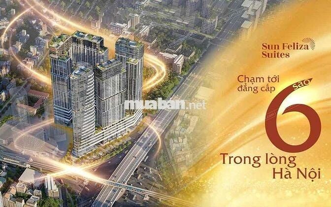 Bán căn 3 ngủ 95m2 Sun Feliza trung tâm Cầu giấy