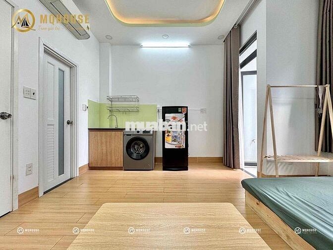 🔥CĂN HỘ STUDIO BAN CÔNG, MÁY GIẶT RIÊNG, FREE XE - NGAY NGÃ TƯ BỐN XÃ.
