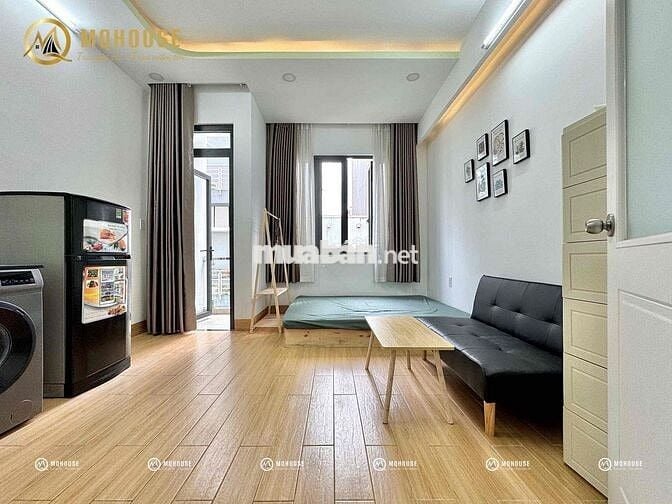 🔥CĂN HỘ STUDIO BAN CÔNG, MÁY GIẶT RIÊNG, FREE XE - NGAY NGÃ TƯ BỐN XÃ.