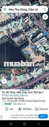 BÁN LÔ ĐẤT 3 MẶT TIỀN TRUNG TÂM QUẬN CẨM LỆ. HƠN 700M2