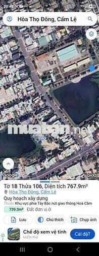 BÁN LÔ ĐẤT 3 MẶT TIỀN TRUNG TÂM QUẬN CẨM LỆ. HƠN 700M2